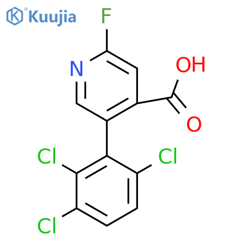 2-Fluoro-5-(2,3,6-trichlorophenyl)isonicotinic acid structure