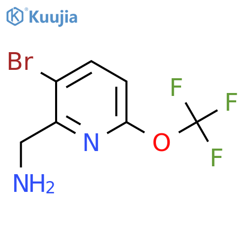 2-(Aminomethyl)-3-bromo-6-(trifluoromethoxy)pyridine structure
