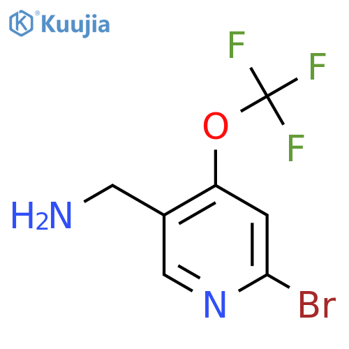 5-(Aminomethyl)-2-bromo-4-(trifluoromethoxy)pyridine structure