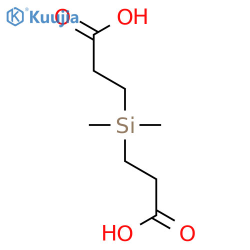 Propanoic acid, 3,3'-(dimethylsilylene)bis- structure