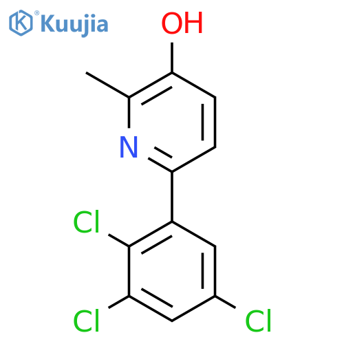 3-Hydroxy-2-methyl-6-(2,3,5-trichlorophenyl)pyridine structure