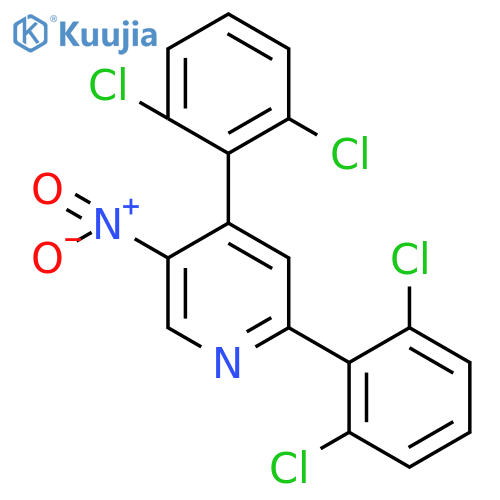 2,4-Bis(2,6-dichlorophenyl)-5-nitropyridine structure