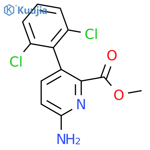 Methyl 6-amino-3-(2,6-dichlorophenyl)picolinate structure