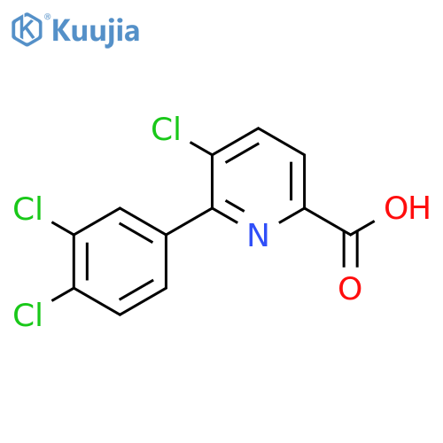 5-Chloro-6-(3,4-dichlorophenyl)picolinic acid structure