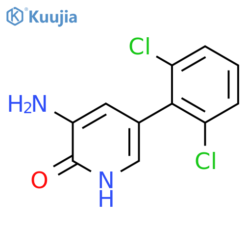 3-Amino-5-(2,6-dichlorophenyl)-2-hydroxypyridine structure