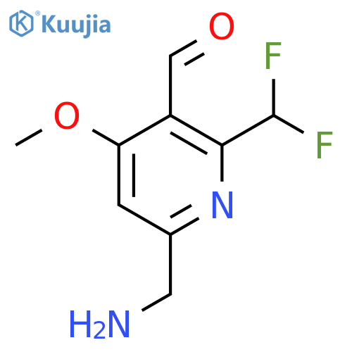 6-(Aminomethyl)-2-(difluoromethyl)-4-methoxypyridine-3-carboxaldehyde structure