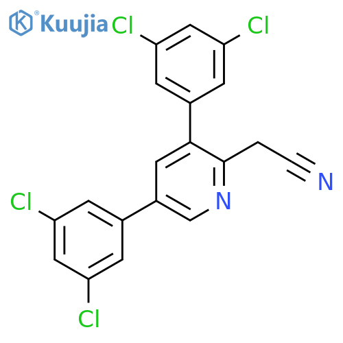 3,5-Bis(3,5-dichlorophenyl)pyridine-2-acetonitrile structure