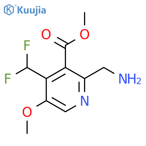 Methyl 2-(aminomethyl)-4-(difluoromethyl)-5-methoxypyridine-3-carboxylate structure