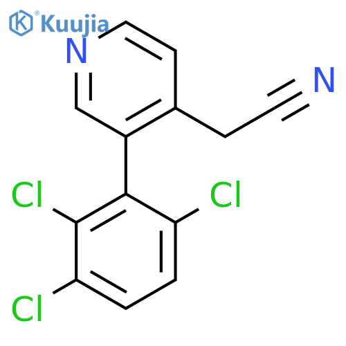 3-(2,3,6-Trichlorophenyl)pyridine-4-acetonitrile structure