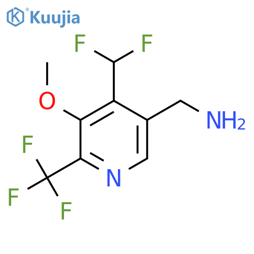 5-(Aminomethyl)-4-(difluoromethyl)-3-methoxy-2-(trifluoromethyl)pyridine structure
