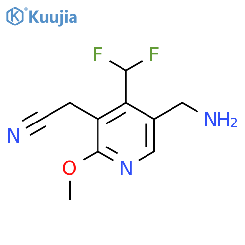5-(Aminomethyl)-4-(difluoromethyl)-2-methoxypyridine-3-acetonitrile structure