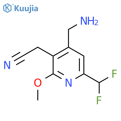4-(Aminomethyl)-6-(difluoromethyl)-2-methoxypyridine-3-acetonitrile structure