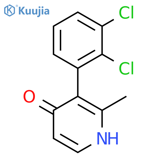 3-(2,3-Dichlorophenyl)-4-hydroxy-2-methylpyridine structure