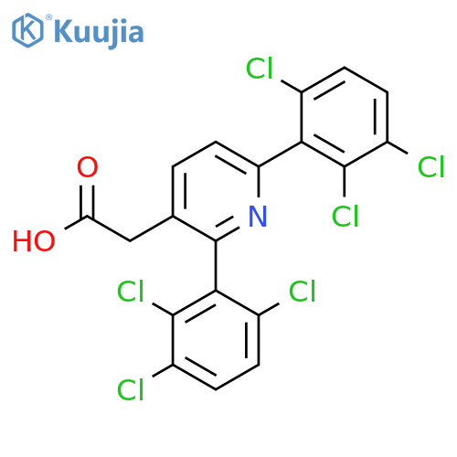 2,6-Bis(2,3,6-trichlorophenyl)pyridine-3-acetic acid structure