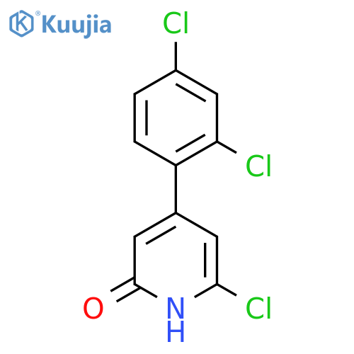 6-Chloro-4-(2,4-dichlorophenyl)-2-hydroxypyridine structure