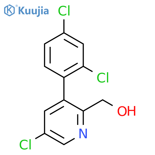 5-Chloro-3-(2,4-dichlorophenyl)pyridine-2-methanol structure
