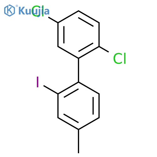 2,5-Dichloro-2'-iodo-4'-methyl-biphenyl structure