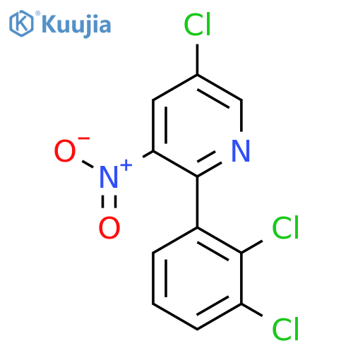 5-Chloro-2-(2,3-dichlorophenyl)-3-nitropyridine structure