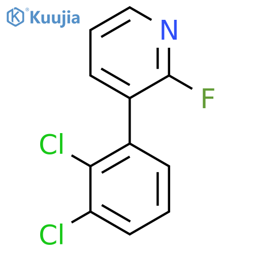 3-(2,3-Dichlorophenyl)-2-fluoropyridine structure