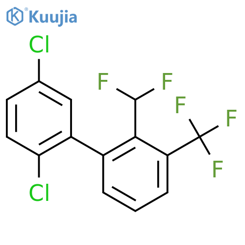 2'-Difluoromethyl-2,5-dichloro-3'-trifluoromethyl-biphenyl structure