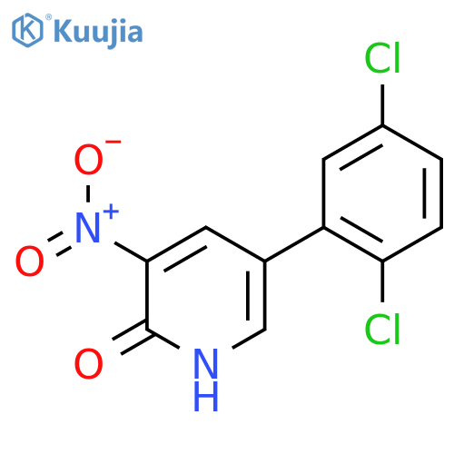 5-(2,5-Dichlorophenyl)-2-hydroxy-3-nitropyridine structure