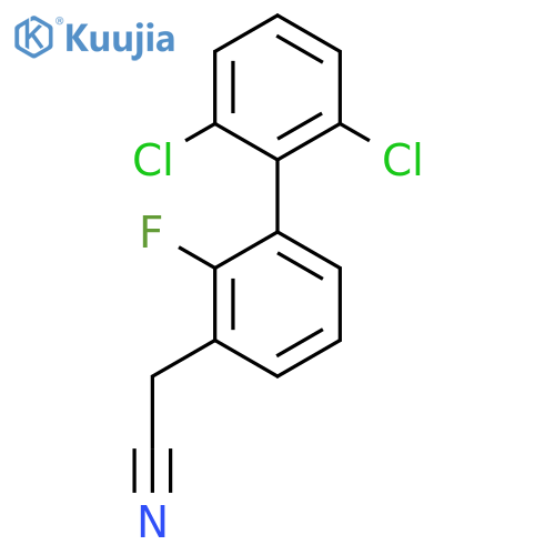 (2',6'-Dichloro-2-fluoro-biphenyl-3-yl)-acetonitrile structure