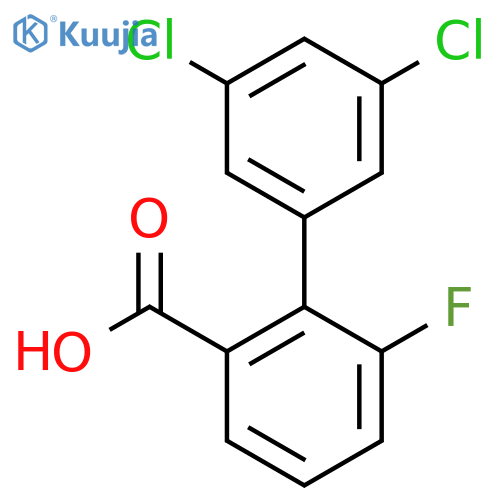 3',5'-Dichloro-6-fluoro-biphenyl-2-carboxylic acid structure