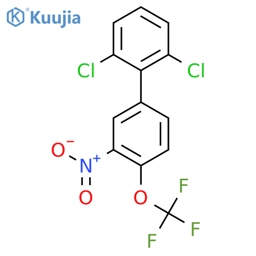 2,6-Dichloro-3'-nitro-4'-trifluoromethoxy-biphenyl structure