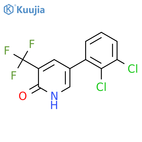 5-(2,3-Dichlorophenyl)-2-hydroxy-3-(trifluoromethyl)pyridine structure