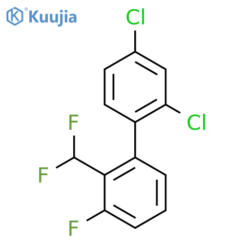 2,4-Dichloro-2'-difluoromethyl-3'-fluoro-biphenyl structure
