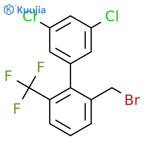 2'-Bromomethyl-3,5-dichloro-6'-trifluoromethyl-biphenyl structure