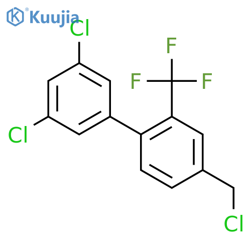 4'-Chloromethyl-3,5-dichloro-2'-trifluoromethyl-biphenyl structure