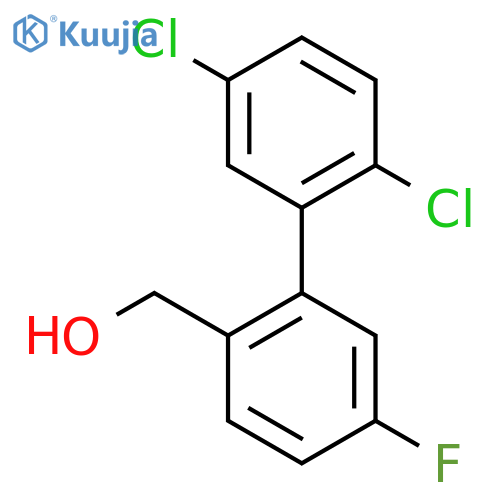 (2',5'-Dichloro-5-fluoro-biphenyl-2-yl)-methanol structure