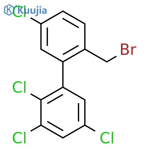 2'-(Bromomethyl)-2,3,5,5'-tetrachlorobiphenyl structure