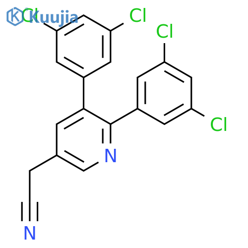 3,2-Bis(3,5-dichlorophenyl)pyridine-5-acetonitrile structure