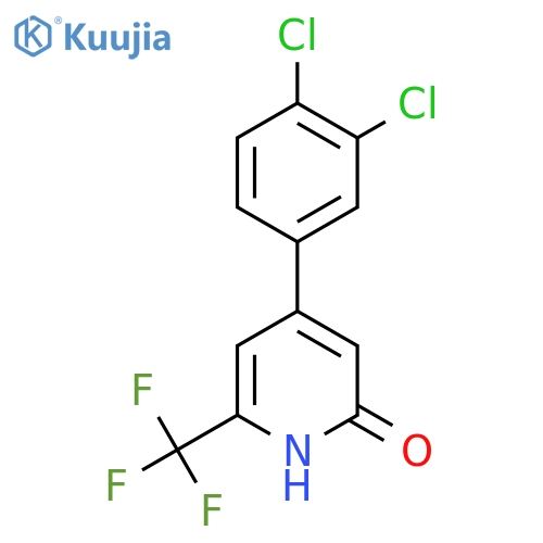 4-(3,4-Dichlorophenyl)-2-hydroxy-6-(trifluoromethyl)pyridine structure