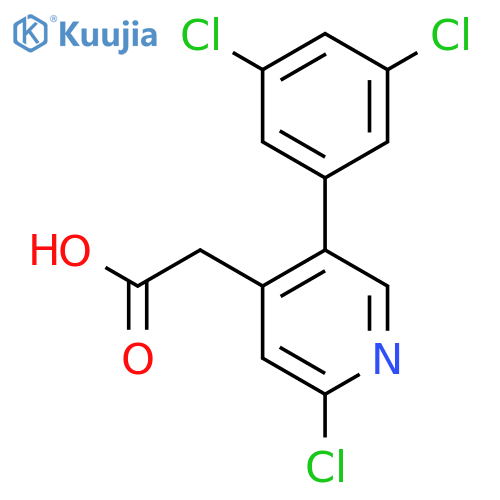 2-Chloro-5-(3,5-dichlorophenyl)pyridine-4-acetic acid structure