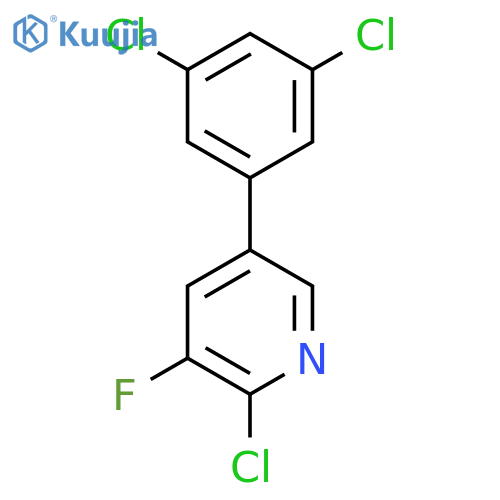 2-Chloro-5-(3,5-dichlorophenyl)-3-fluoropyridine structure