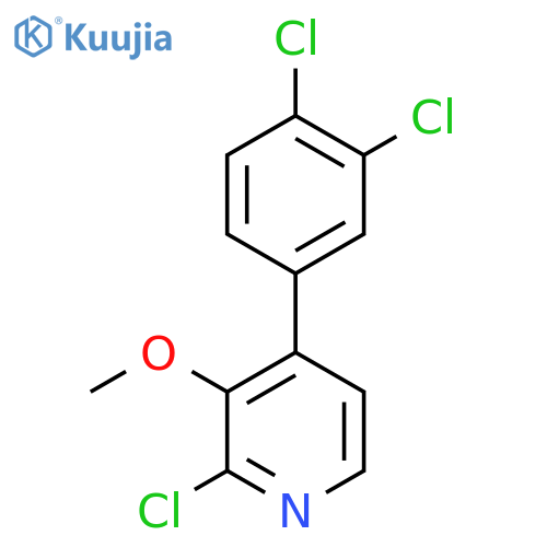 2-Chloro-4-(3,4-dichlorophenyl)-3-methoxypyridine structure