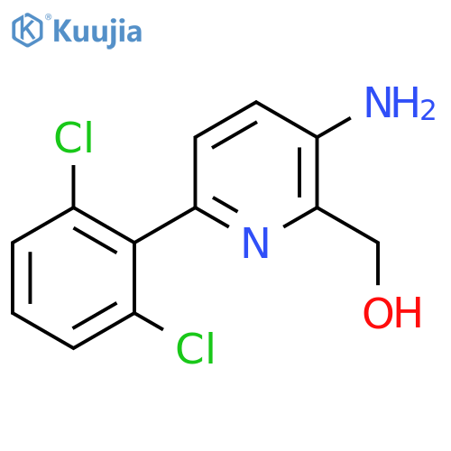3-Amino-6-(2,6-dichlorophenyl)pyridine-2-methanol structure