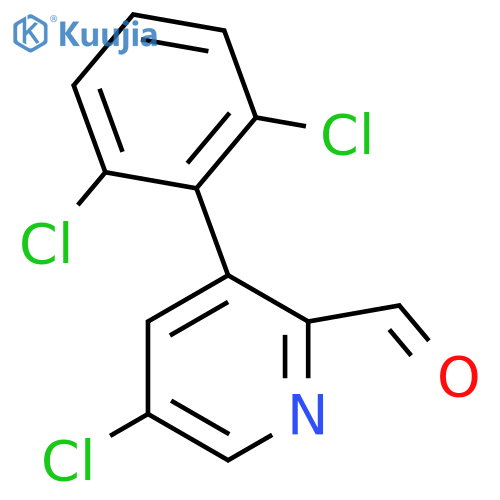5-Chloro-3-(2,6-dichlorophenyl)picolinaldehyde structure