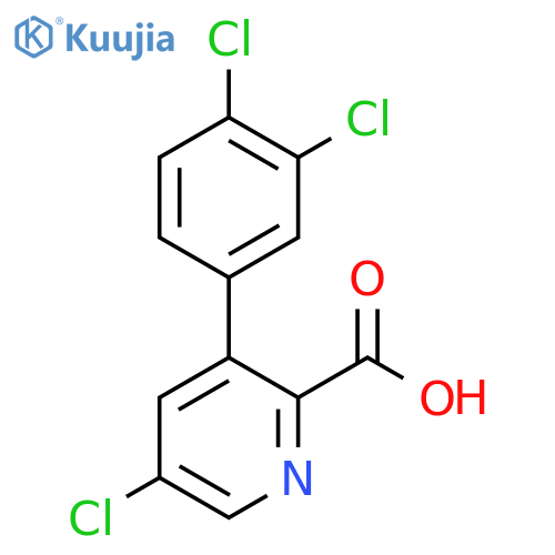 5-Chloro-3-(3,4-dichlorophenyl)picolinic acid structure