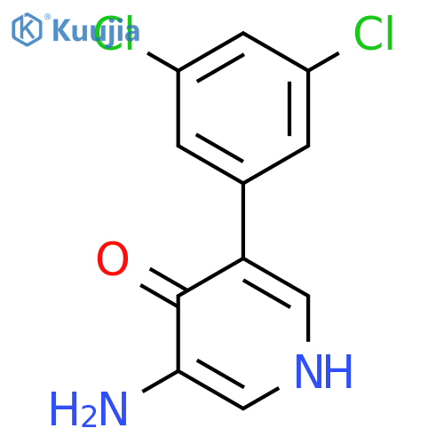 3-Amino-5-(3,5-dichlorophenyl)-4-hydroxypyridine structure