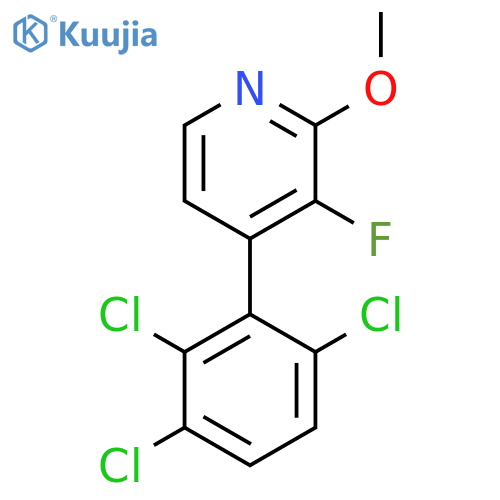 3-Fluoro-2-methoxy-4-(2,3,6-trichlorophenyl)pyridine structure