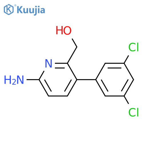 6-Amino-3-(3,5-dichlorophenyl)pyridine-2-methanol structure