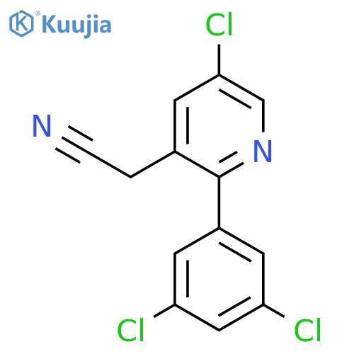 5-Chloro-2-(3,5-dichlorophenyl)pyridine-3-acetonitrile structure