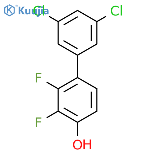 3',5'-Dichloro-2,3-difluoro-biphenyl-4-ol structure