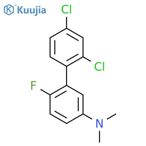 Dimethyl-(2',4'-dichloro-6-fluoro-biphenyl-3-yl)-amine structure