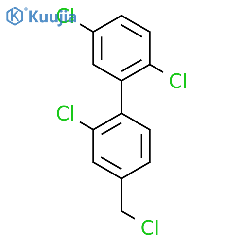 2'-Chloro-4'-chloromethyl-2,5-dichloro-biphenyl structure