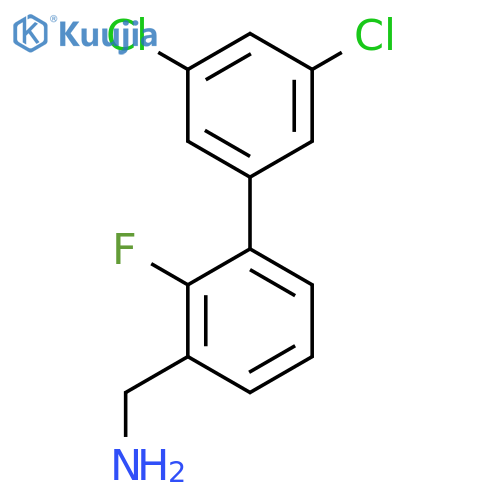 C-(3',5'-Dichloro-2-fluoro-biphenyl-3-yl)-methylamine structure